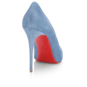 Suede Powder Blue Christian Louboutins size 10